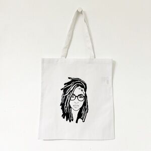 Dreadlocks & Glasses Graphic Tote Bag — Bold Beauty Vibes